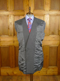 26/1062 immaculate 1996 huntsman savile row bespoke grey worsted d/b suit 43 extra long