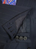26/1061 immaculate 1994 huntsman savile row bespoke charcoal grey wool & mohair d/b suit 42-43 extra long