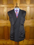26/1061 immaculate 1994 huntsman savile row bespoke charcoal grey wool & mohair d/b suit 42-43 extra long