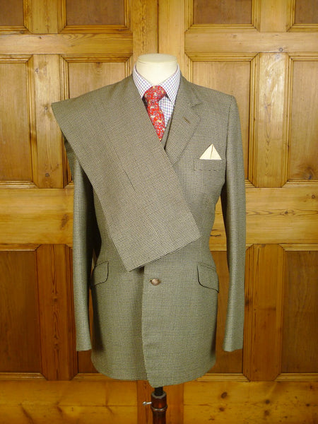 24/0434a vintage heavyweight thornproof worsted twist tweed 3-piece country suit 37-38 long