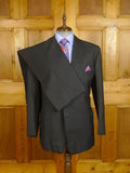 24/0502 anderson &sheppard 2010 savile row bespoke grey worsted suit (some damage) 46 regular