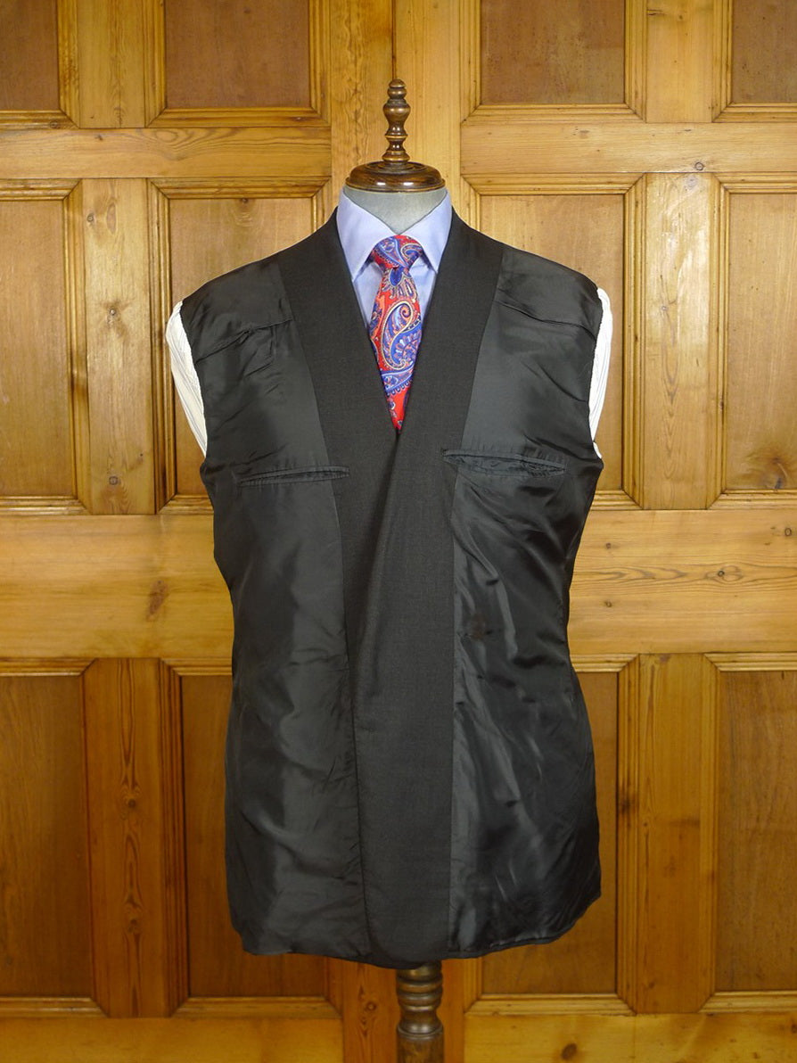 24/0502 anderson &sheppard 2010 savile row bespoke grey worsted suit (some damage) 46 regular