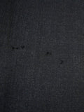 24/0502 anderson &sheppard 2010 savile row bespoke grey worsted suit (some damage) 46 regular