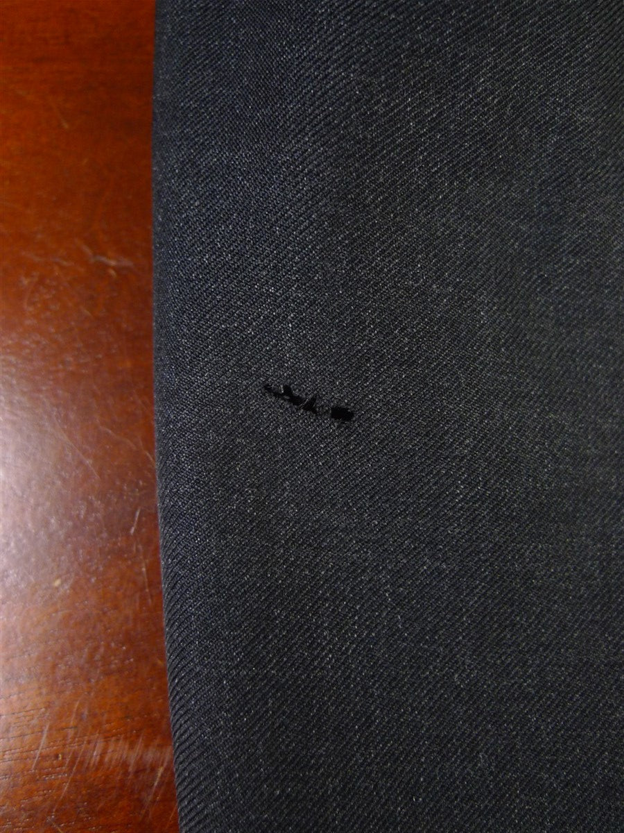 24/0502 anderson &sheppard 2010 savile row bespoke grey worsted suit (some damage) 46 regular