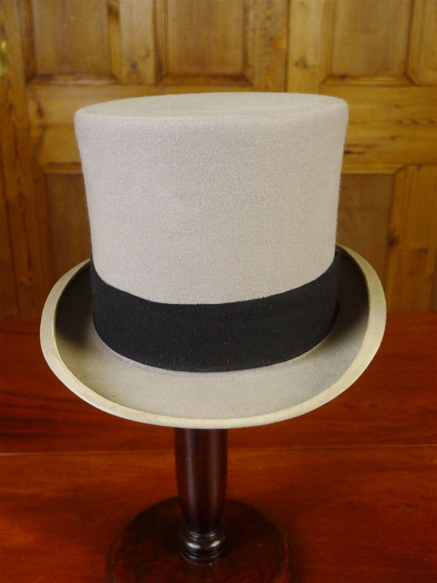 24/0514 vintage lock & co st james's street grey felt top hat 57 cms