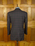 24/0548 richard james savile row grey / pink wp check worsted suit 42 regular