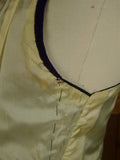 24/0544 wonderful vintage edwardian purple silk velvet shawl evening waistcoat 35-36