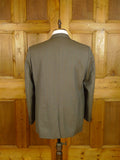 080824/016 apsley mayfair savile row bespoke brown / green multi-pinstripe worsted town & country suit 41 short