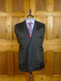 24/0814 immaculate henry rose savile row bespoke dark blue merino wool suit 40-41 short to regular