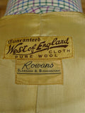 140824/06 genuine 1940s 1950s vintage british doeskin wool country waistcoat 40