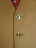 140824/07 genuine 1940s 1950s vintage british beige doeskin wool country waistcoat 40