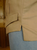 140824/07 genuine 1940s 1950s vintage british beige doeskin wool country waistcoat 40