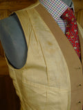 140824/07 genuine 1940s 1950s vintage british beige doeskin wool country waistcoat 40