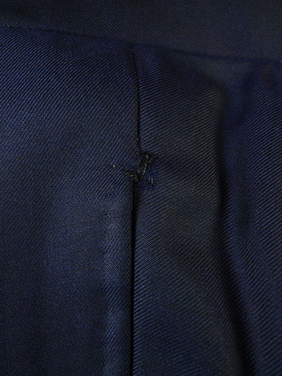 24/0806 anderson & sheppard 2005 savile row bespoke navy blue fine worsted suit 44 regular to long