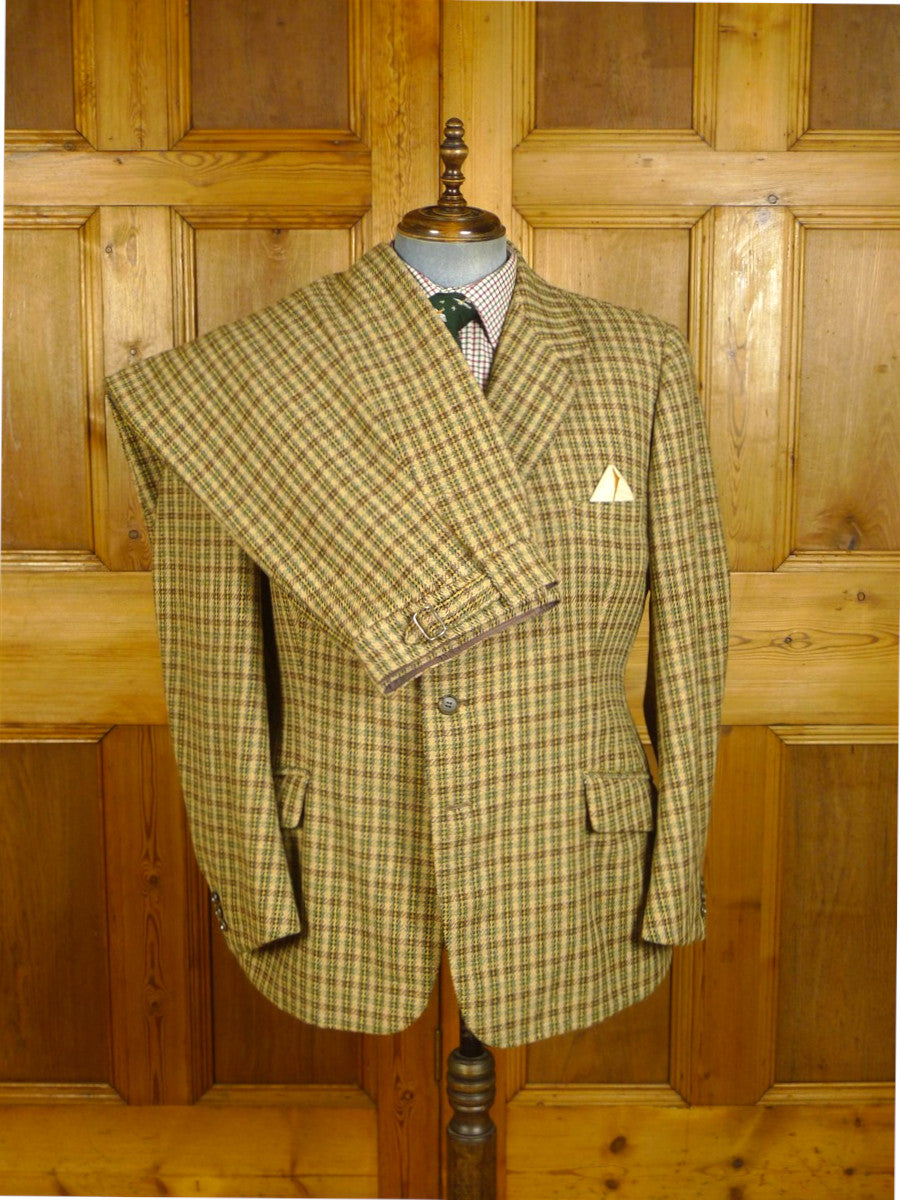 24/0808 immaculate vintage campbell & co beauly scottish tweed plus 4s shooting suit 44 regular