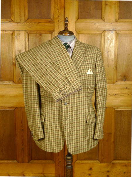 24/0808 immaculate vintage campbell & co beauly scottish tweed plus 4s shooting suit 44 regular