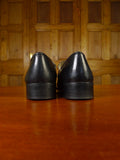 24/1025 vintage bally italy black horse-bit leather loafer shoe uk 10.5