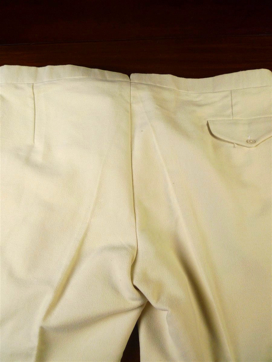 24/0829 immaculate kent haste lachter 2018 savile row bespoke cream moleskin trouser 48