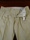 24/0850 immaculate kent haste lachter savile row bespoke cream stone cotton chino trouser 39