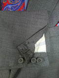 24/0837 anderson & sheppard 2003 savile row bespoke lighter-weight grey pick weave worsted suit 46-47 regular to long