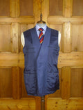 24/0858 immaculate norton & sons 2012 savile row bespoke blue linen & silk sports jacket blazer 46 regular