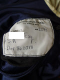 24/0858 immaculate norton & sons 2012 savile row bespoke blue linen & silk sports jacket blazer 46 regular