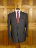 24/0885 kilgour french stanbury 2002 savile row bespoke grey pin-stripe wool suit 47 short to regular