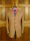 24/0902 ultra rare 1968 Mr. Fish Clifford St. Soho tan mohair 3-piece suit 37-38 regular