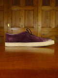 24/0915 john lobb london burgundy suede / leather toecap trainer uk 11 (rrp £790)