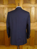 24/0898 kent haste lachter 2019 savile row bespoke navy blue wool & mohair suit 50 regular