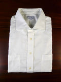 24/0947 immaculate stephen lachter savile row bespoke white cotton s/cuff shirt 18.5