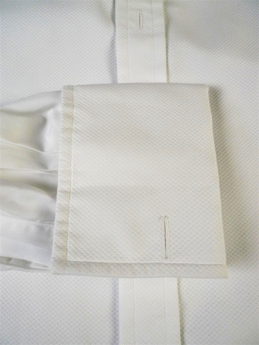 24/0938 immaculate stephen lachter savile row bespoke white marcella evening dress d/cuff shirt 18