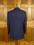 24/0934 immaculate 2019 kent haste lachter savile row bespoke navy blue worsted 7 mohair blazer w/ services buttons 49 regular