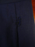 24/0925 anderson & sheppard savile row bespoke navy blue mohair trouser 44