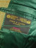 24/0974 immaculate john g hardy alsport cloth green / red wp check 3-piece tweed shooting suit (breeks) 37-38 long