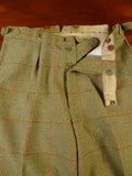 24/0974 immaculate john g hardy alsport cloth green / red wp check 3-piece tweed shooting suit (breeks) 37-38 long