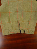 24/0974 immaculate john g hardy alsport cloth green / red wp check 3-piece tweed shooting suit (breeks) 37-38 long