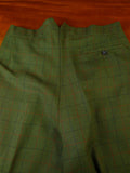 24/0975 immaculate vintage savile row bespoke green / red wp check 4-piece tweed shooting suit (2 pr breeks) 39 long