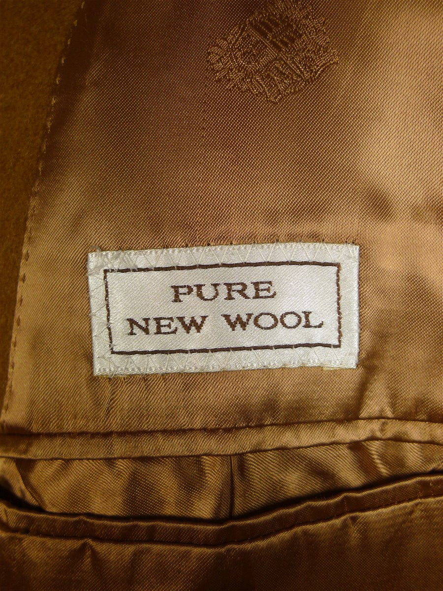 25/1063 superb vintage crombie wool full-length camel overcoat 42 regular