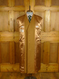 25/1063 superb vintage crombie wool full-length camel overcoat 42 regular