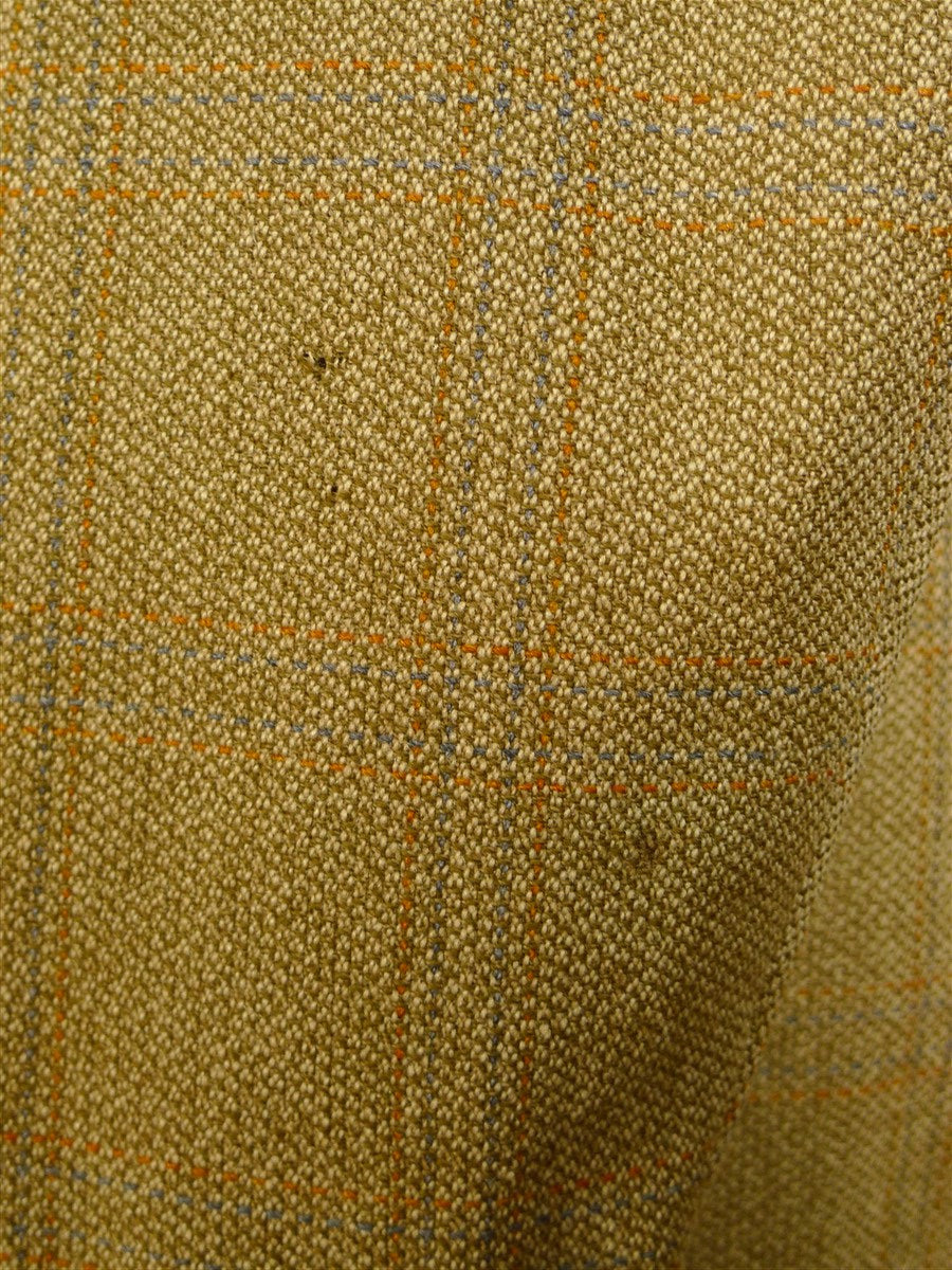 24/0990 vintage john g hardy brown beige wp check tweed jacket 42 regular