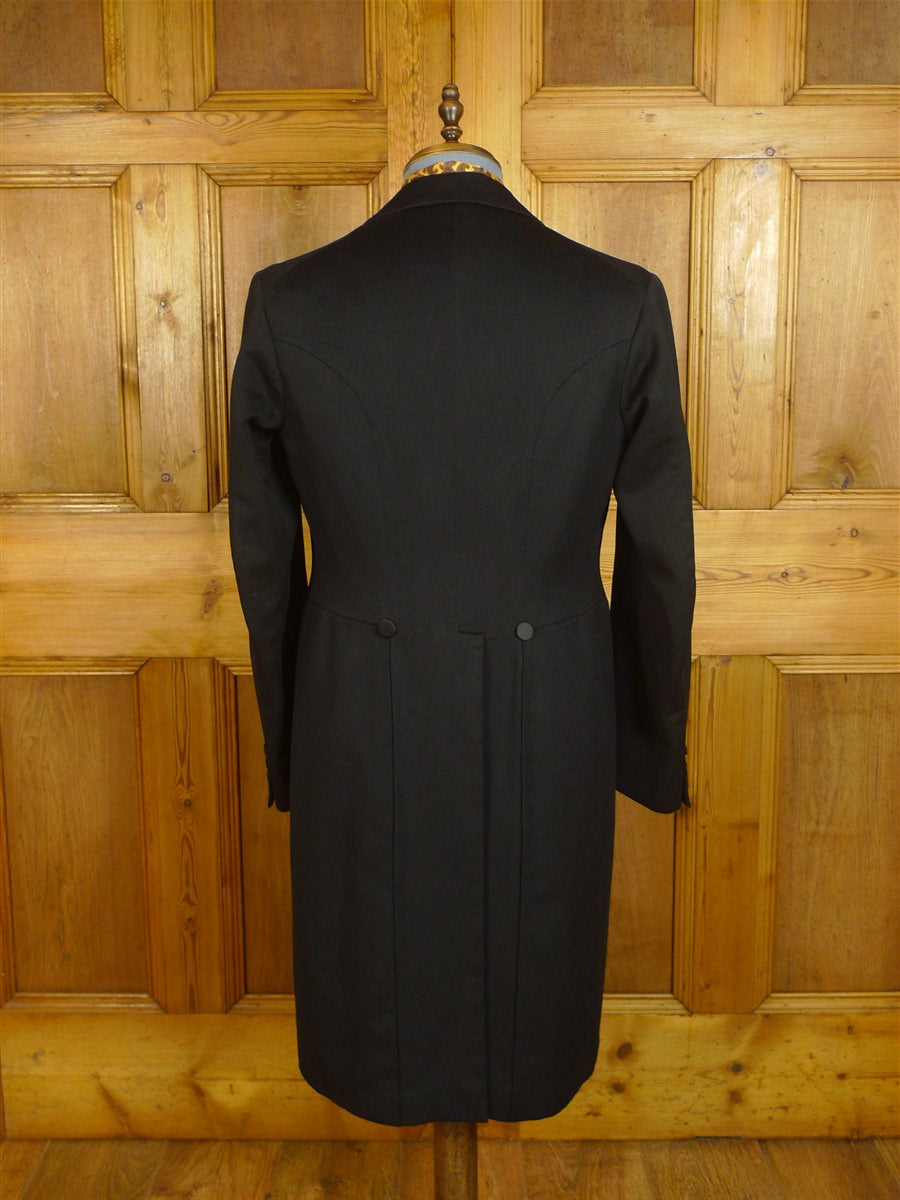 24/0999 vintage antique genuine 1900s black d/b frock coat 39 long