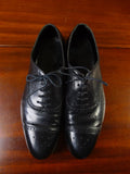 24/1022 vintage new & lingwood custom grade black brogue shoe uk 9.5