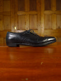 24/1022 vintage new & lingwood custom grade black brogue shoe uk 9.5