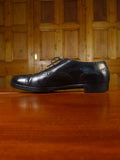 24/1022 vintage new & lingwood custom grade black brogue shoe uk 9.5