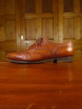 24/1020 edward green tan brown calf leather brogue shoe w/ bags uk 9.5 (rrp £1050)