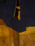 24/1016 regent london wool cashmere & angora navy blue field coat overcoat (rrp £1000) 46-48