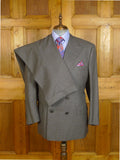 24/1009 immaculate 2005 hayward savile row bespoke grey d/b worsted suit 47 regular