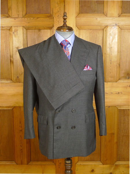 24/1010 near immaculate 1997 hayward savile row bespoke mid-grey d/b worsted suit 45 short to regular