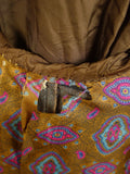 24/1112 wonderful 1974 vintage cyril a castle savile row conduit st brown wp check mohair suit w/ paisley linings 43 short to regular